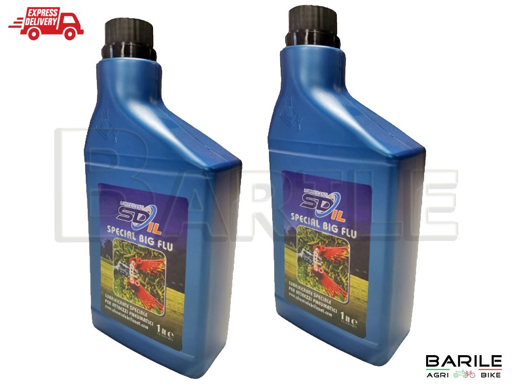 2 Olio / Lubrificante Aria Compressa Abbacchiatore - Forbice Pneumatica 1 Litro