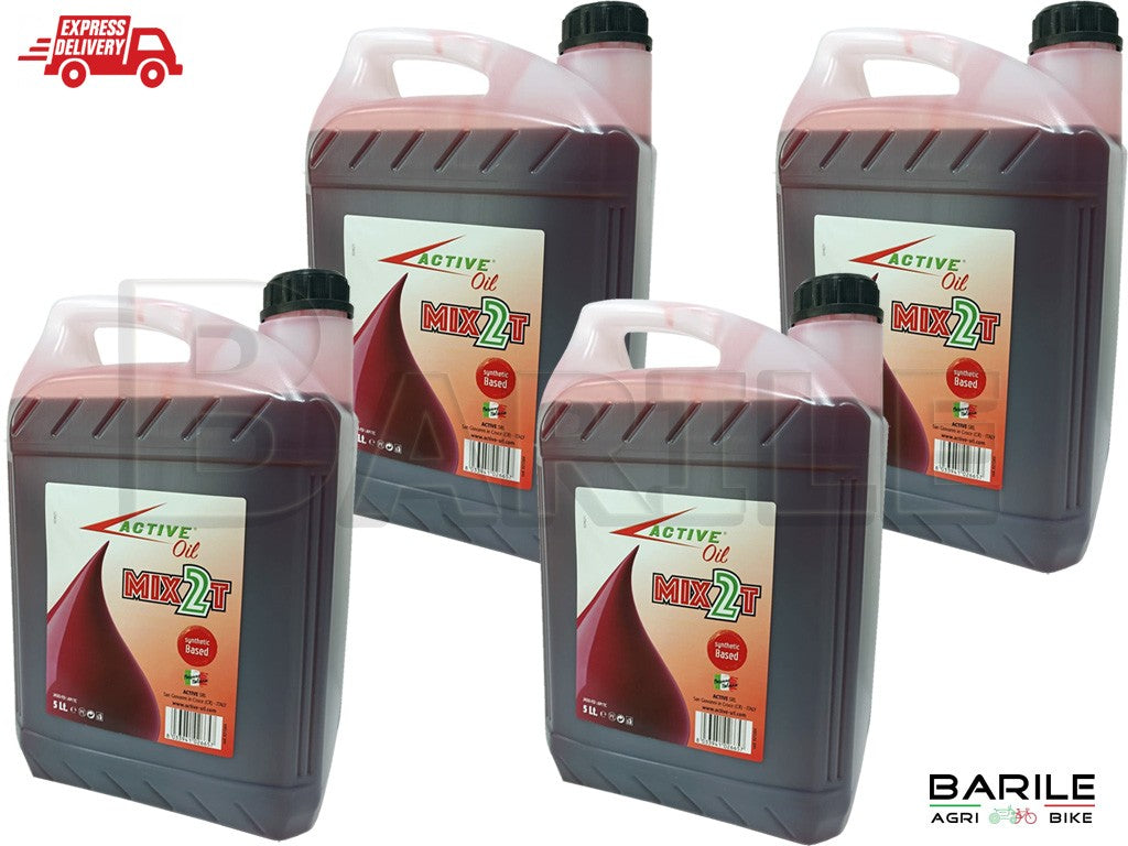 OLIO DA MISCELA SPECIALE SINTETICO MOTORE BENZINA 2T RED MIX Agricoltura 1 Litro - Foto 6