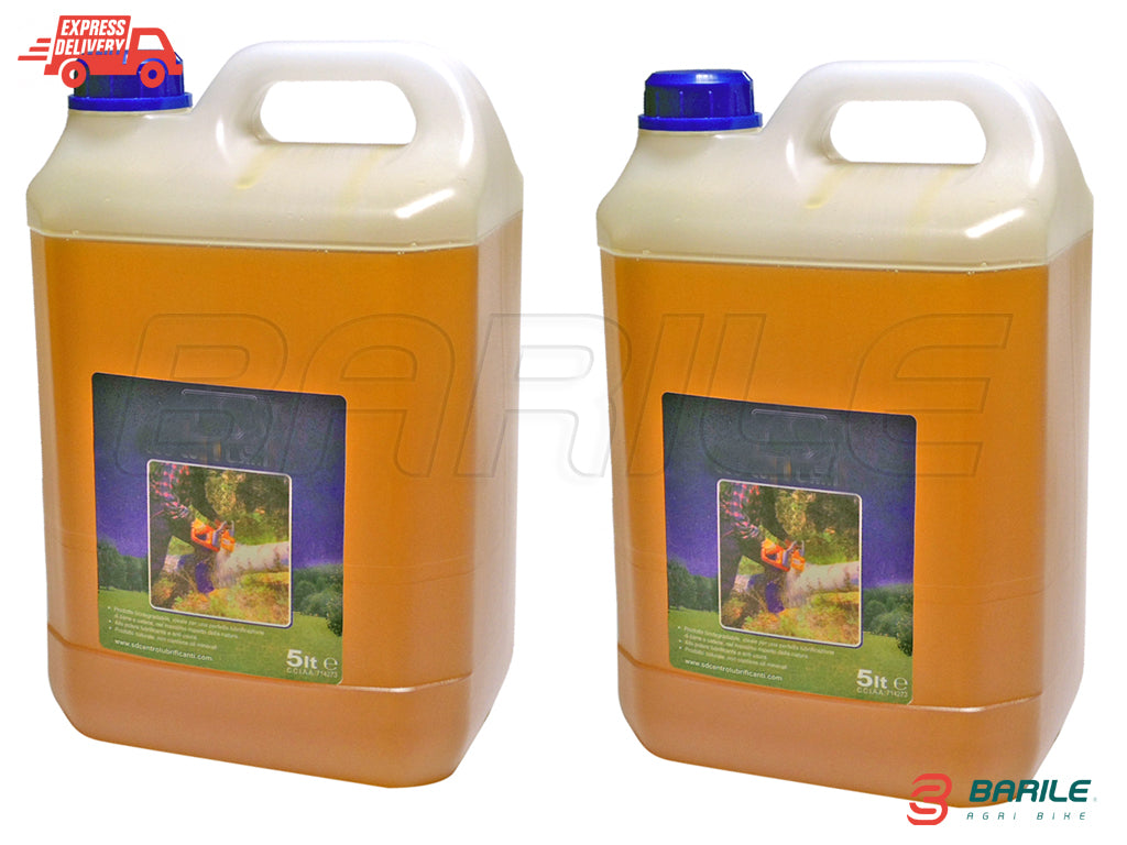 Olio Catena Motosega Lubrificante / Protettivo Professionale Tanica 5 Litri
