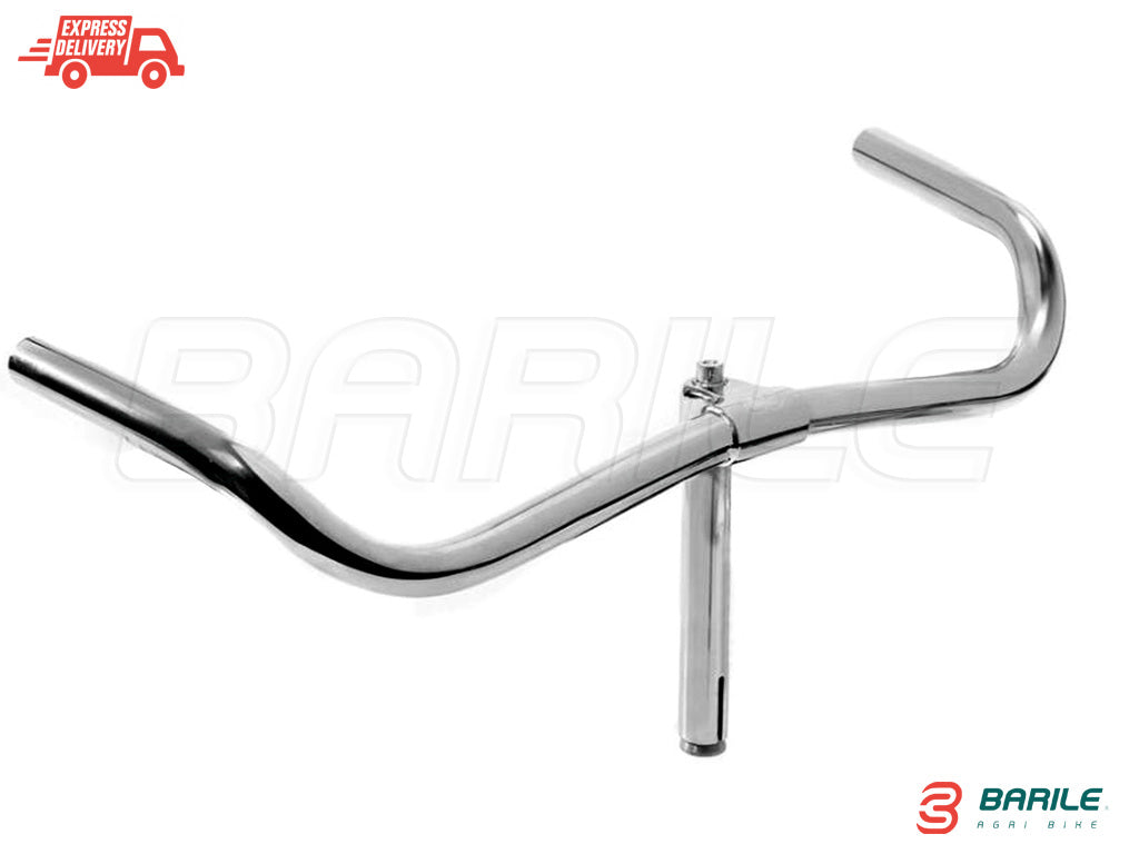 Manubrio TORINO Acciaio Senza Leve Ø 22 Bici Olanda / Sport 24 " - 26 " - 28 "