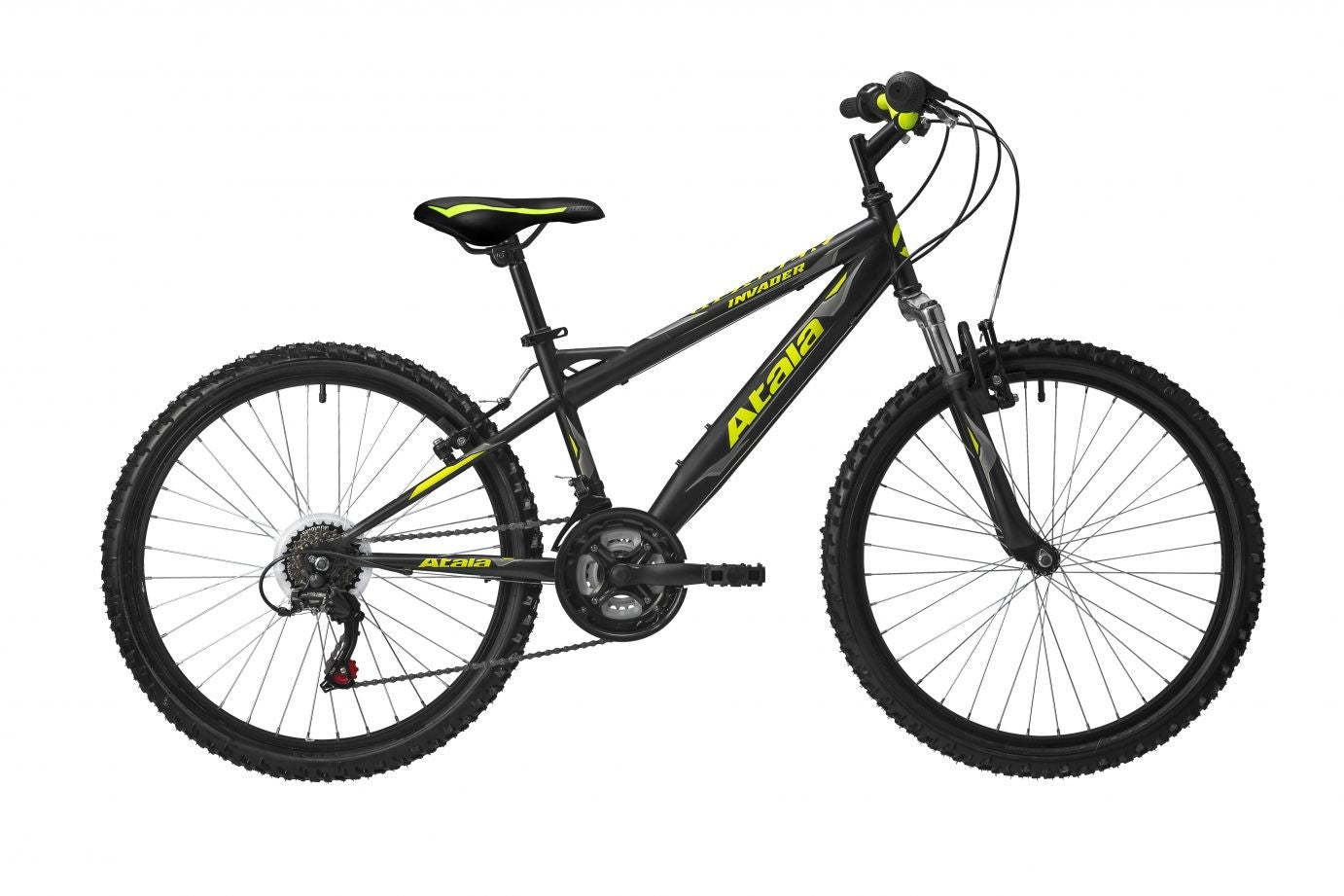 Bici ATALA INVADER 24 " Bimbo - Ragazzo Cambio 18V Nero - Ammortizzata