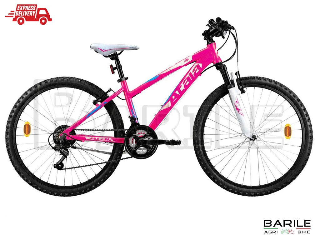 Bici ATALA RACE COMP GIRL 26 " Ragazza Cambio 18V Fuxia - Bianco
