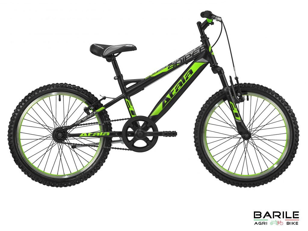 Bici ATALA SNIPER 20 " Bimbo - Bambino Nero / Verde Forcella Ammortizzata 1V