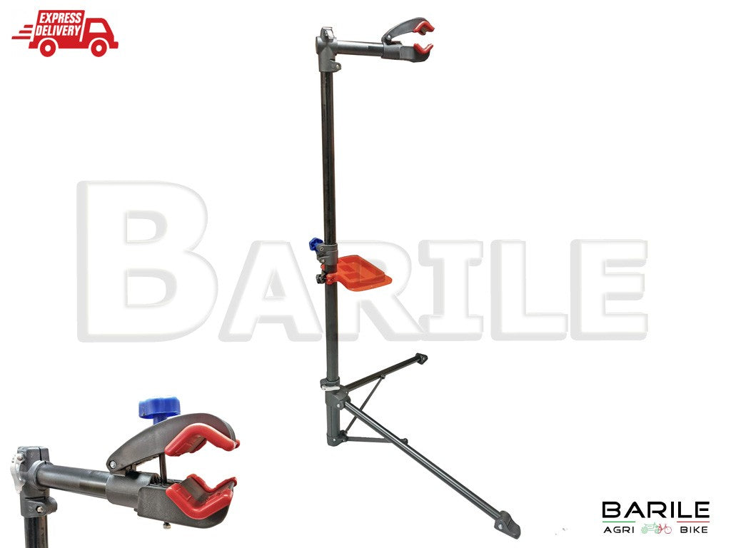 Cavalletto Manutenzione Bici Con Porta Attrezzi (Pieghevole - Regolabile)