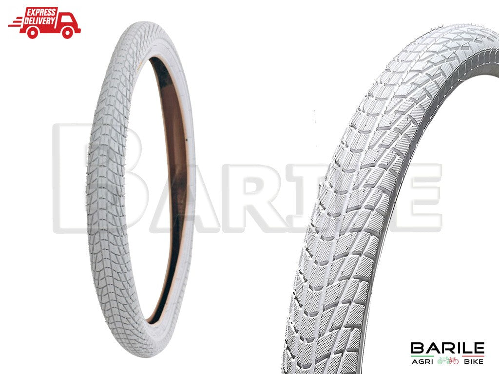 Copertone / Pneumatico 20 x 1.75 ( 47 - 406 ) Bici Graziella - MTB - BMX BIANCO