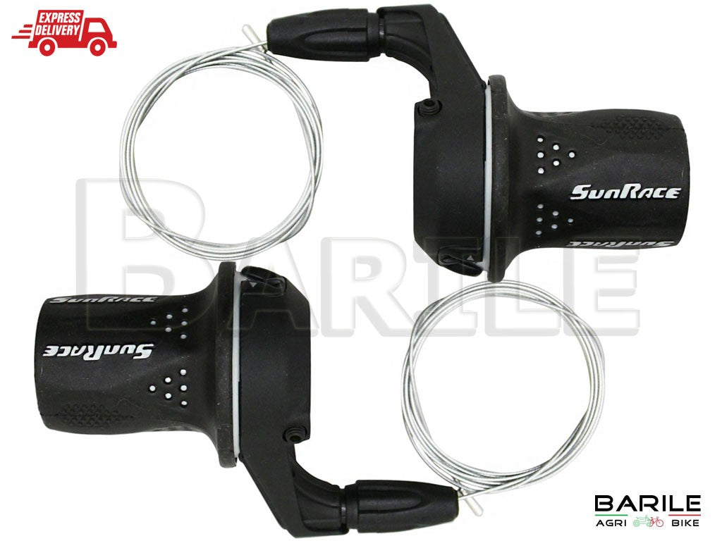 Coppia Comandi Cambio Grip Shift 7 x 3 Marce Bici MTB City Bike SUNRACE TSM 21