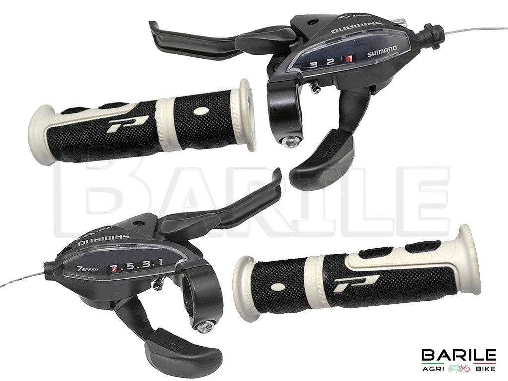 Manubrio Bici Cromato + Leve Freno & Manopole Marrone - Kit Completo Per Bici Olanda 24-28" - Foto 4