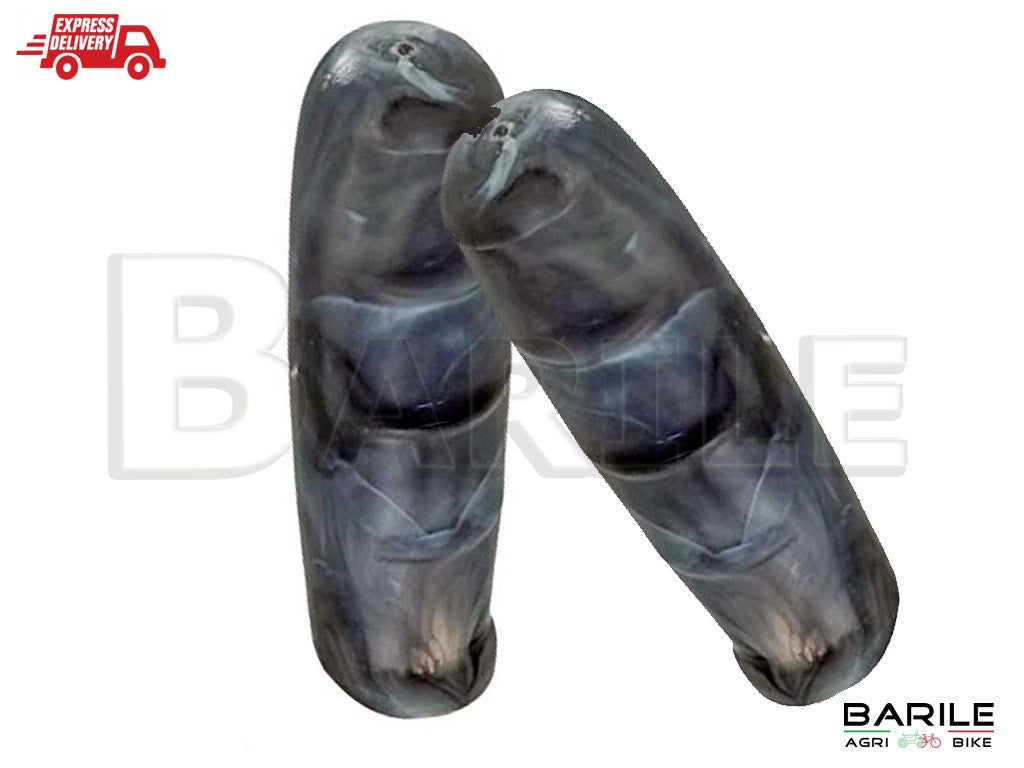 Coppia Manopole Bici Epoca - Bacchetta - Vintage - Graziella - Olanda Grigio