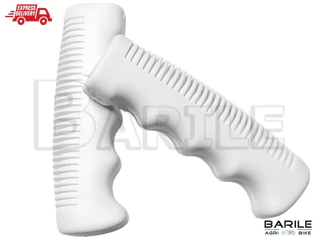 Coppia Manopole Manubrio Bici Graziella - Olanda - Sport - Epoca Bianco