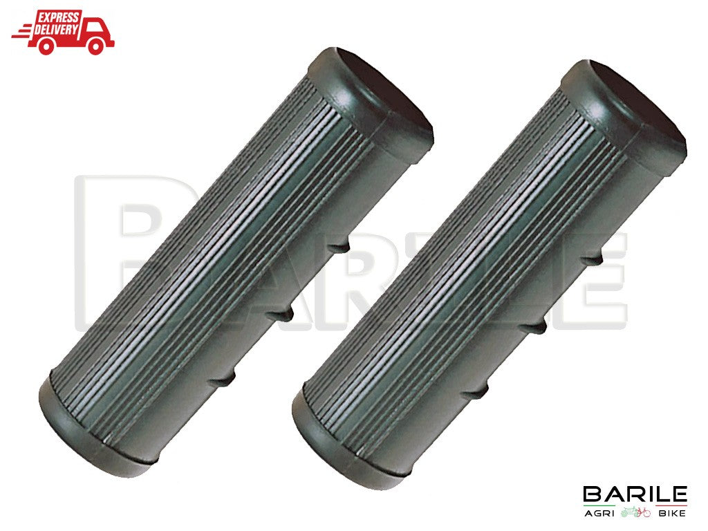 Coppia Manopole Motozappa Diametro 27 mm Gomma Nero