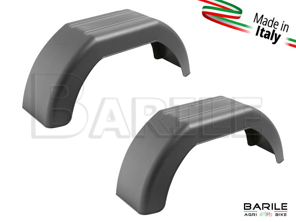 Coppia Parafango Ruota 10" Plastica Carrello Auto - Moto - Barca - Rimorchio