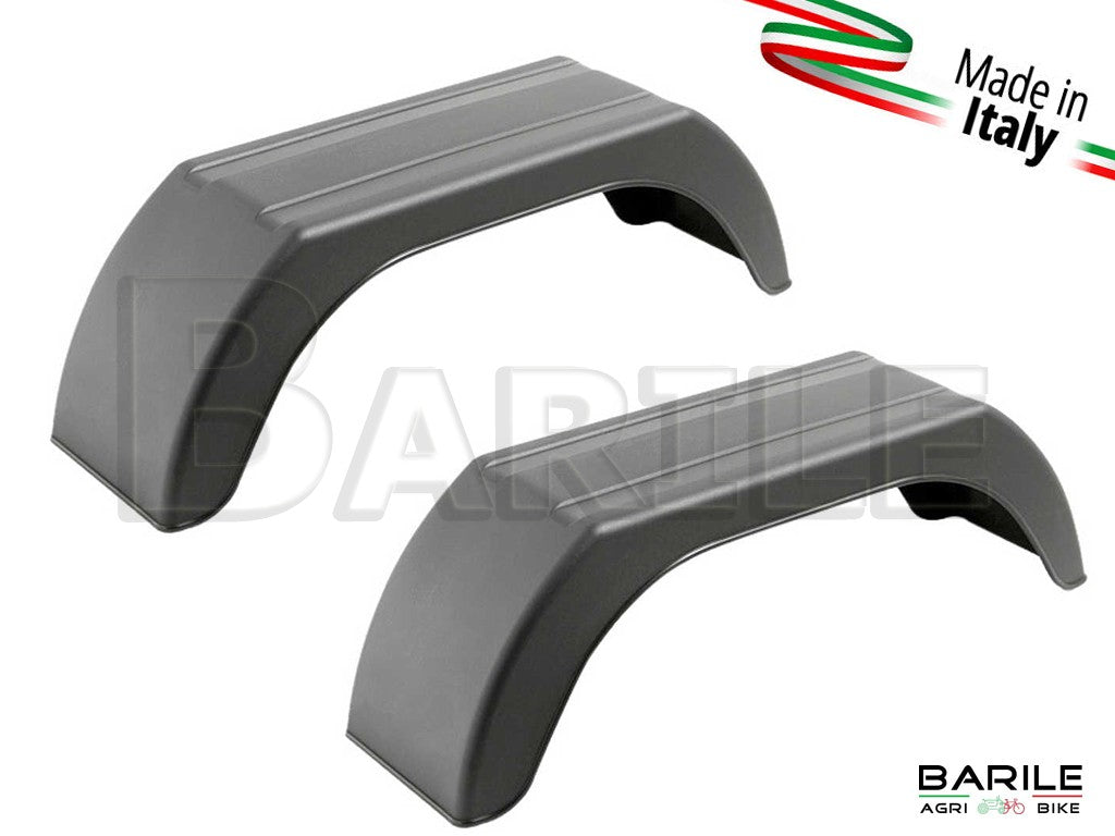 Coppia Parafango Ruota 8" Plastica Carrello Auto - Moto - Barca - Rimorchio
