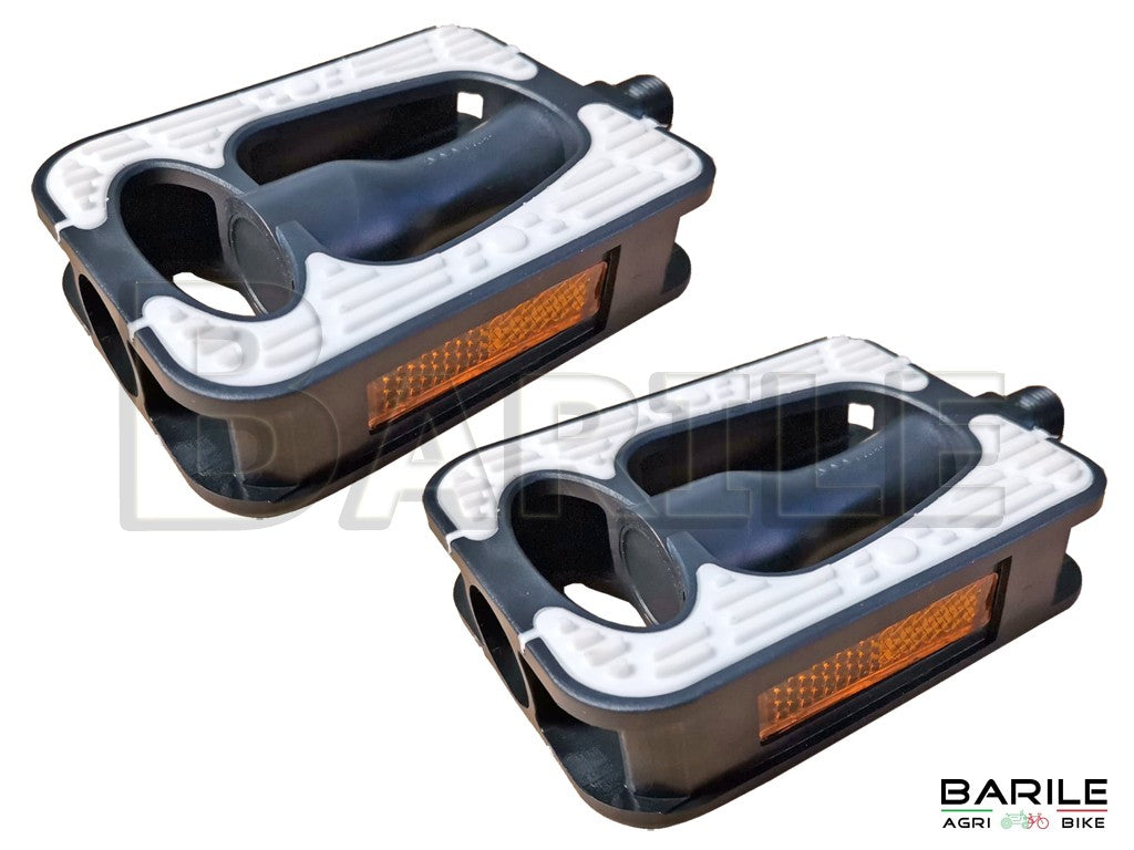 Coppia Pedali Bici Bianco City Bike - Olanda - Vintage 24" - 26" - 28"