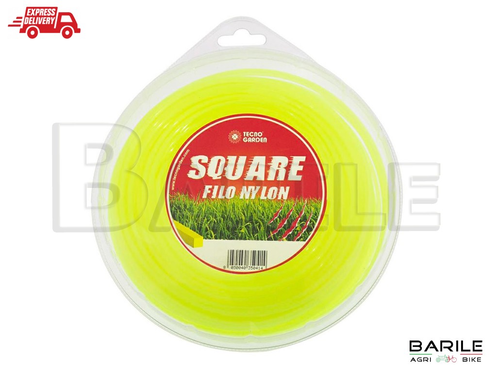 Filo Decespugliatore - Tagliaerba Professionale QUADRO Ø 4,0 mm x 30 Metri