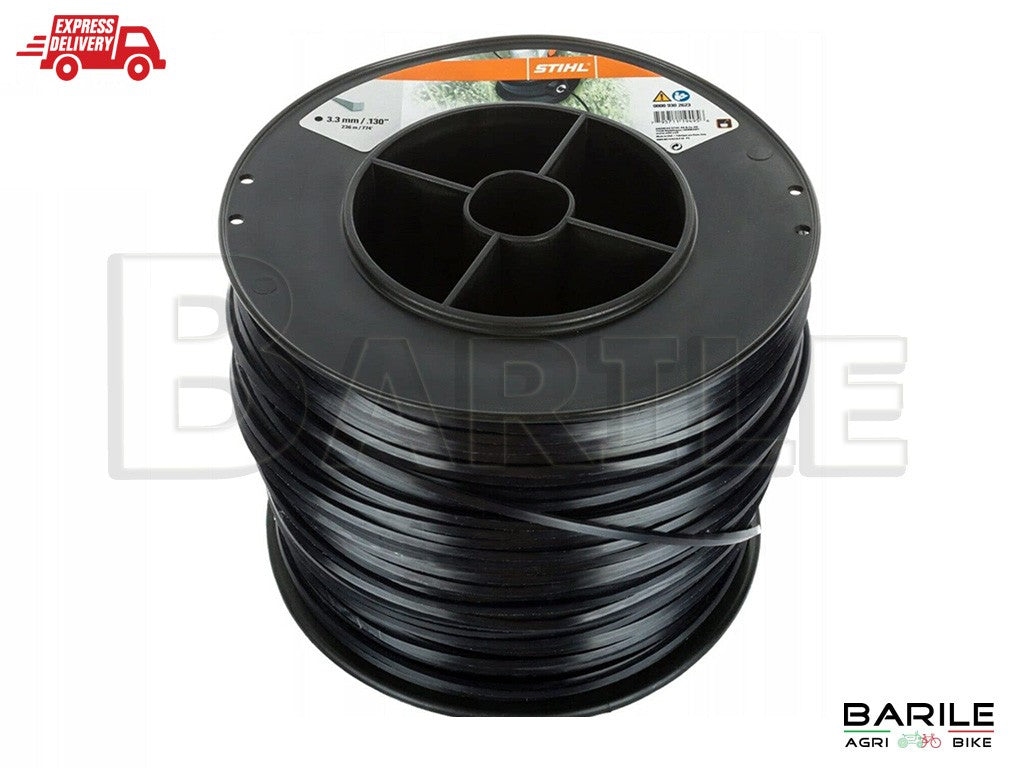 Filo STIHL Professionale QUADRO Ø 3,3 mm x 137 Mt Decespugliatore - Tagliaerba