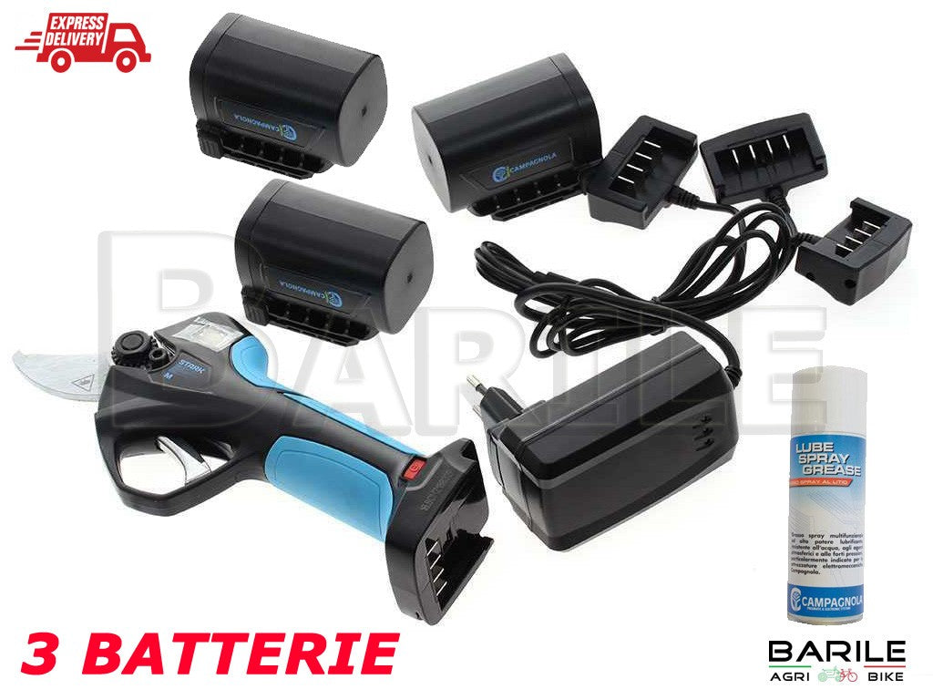 Forbice CAMPAGNOLA STARK M Senza Filo - 3 Batterie - Taglio 32 mm + Bomboletta