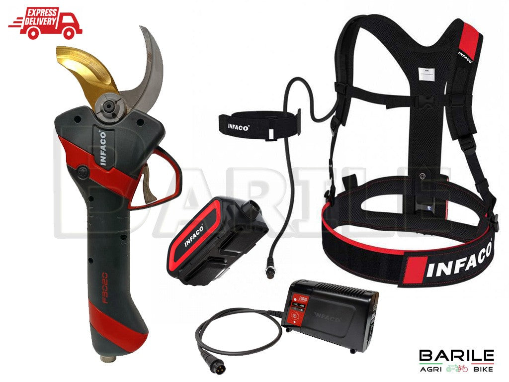 Forbice Elettrica a Batteria INFACO F3020 - Taglio 45mm Medium Potatura