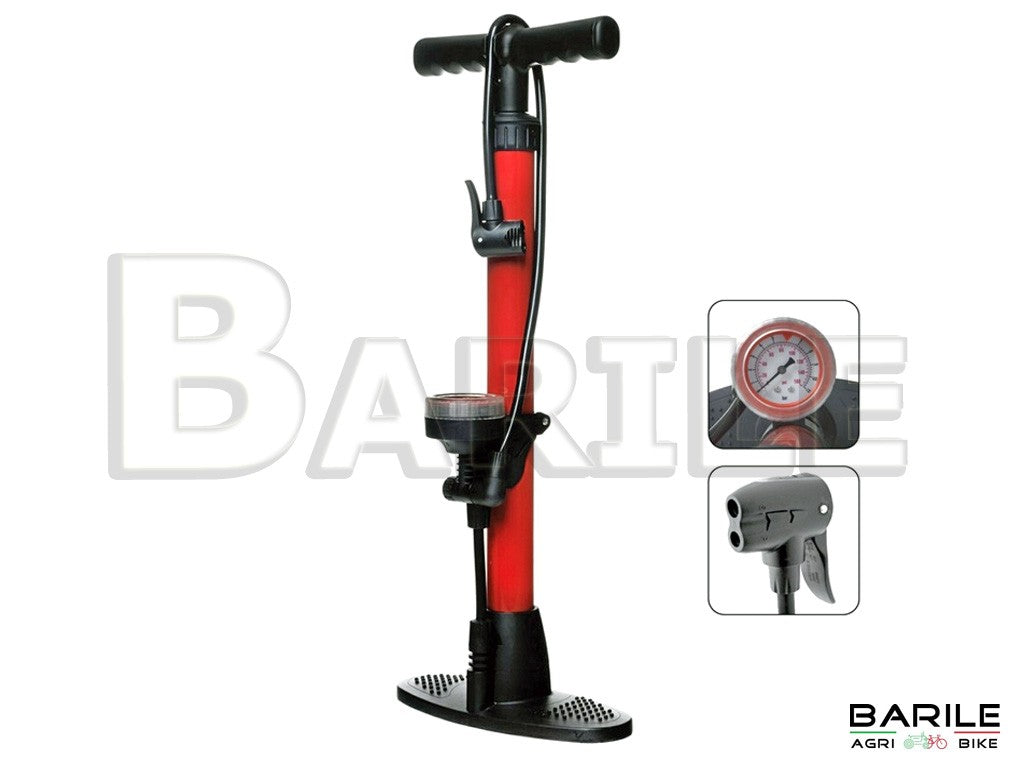 Gonfiatore / Pompa Officina - Pavimento Bici Con Manometro BETO PROFESSIONAL