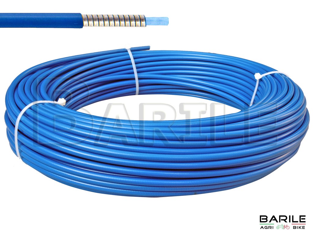 Guaina Filo Freno Bici MTB - City Bike - Olanda - Graziella 10 Metri BLU Teflon