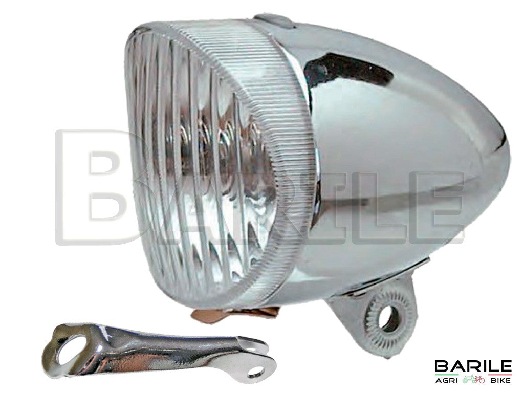 KIT Staffa Portafanale Attacco Al Freno + Fanale Anteriore Ferro Bici - Foto 7