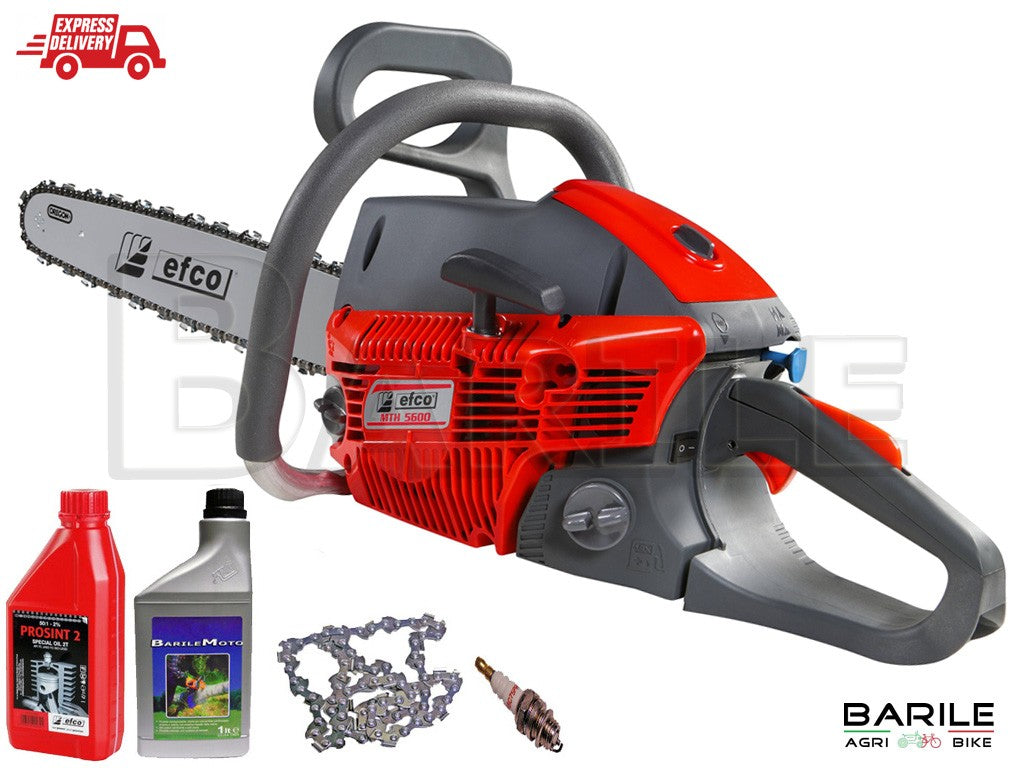 Motosega EFCO MTH 5600 - 54,5 cc - Barra 18" - 46 cm - 5,5 Kg + OMAGGI