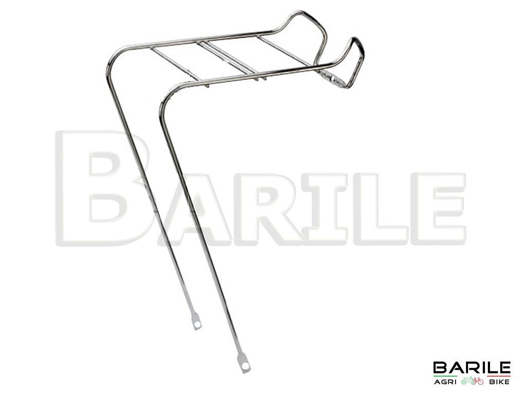 Portapacchi / Portacestino Anteriore Bici City Bike - Epoca CROMATO 26 " - 28 "