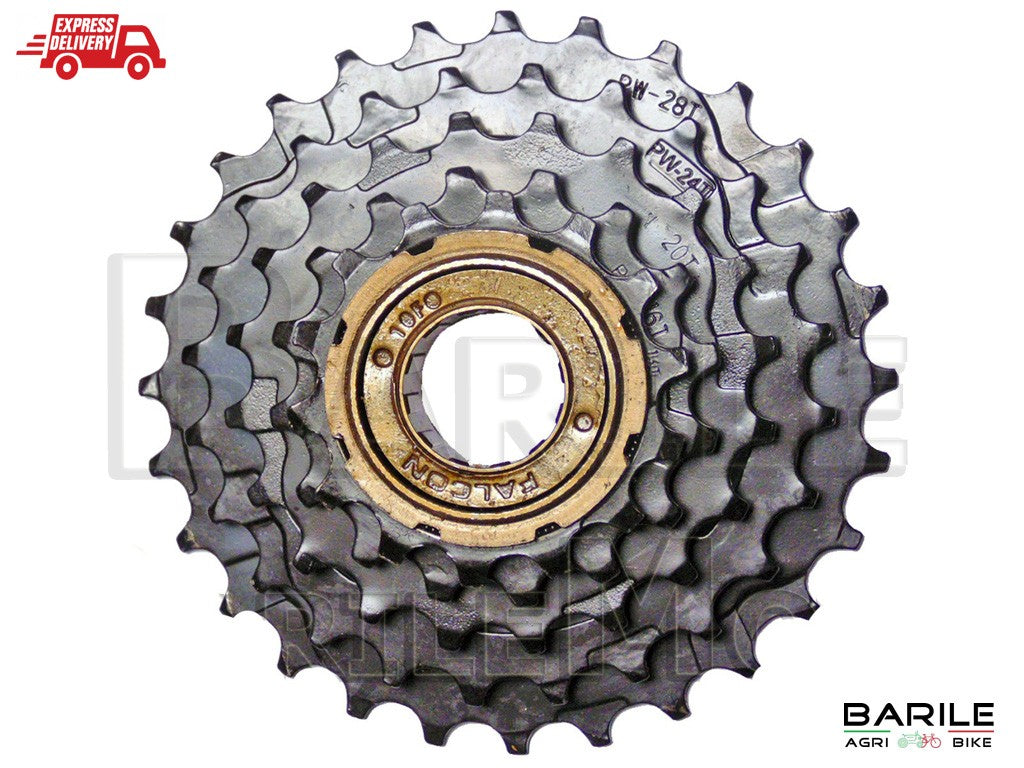Ruota Libera / Pignone Nero Bici 5 Velocità Z 14 - 28 Denti