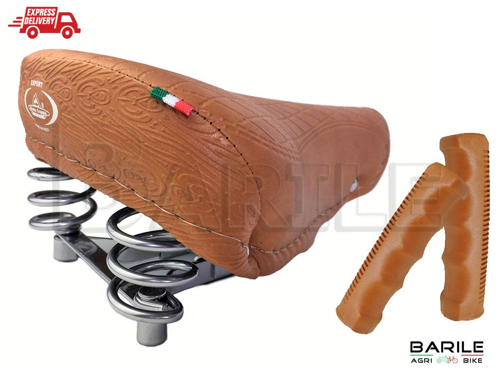 Sella MONTEGRAPPA EXPORT Bici Graziella - City Bike - Olanda + Manopole Marrone