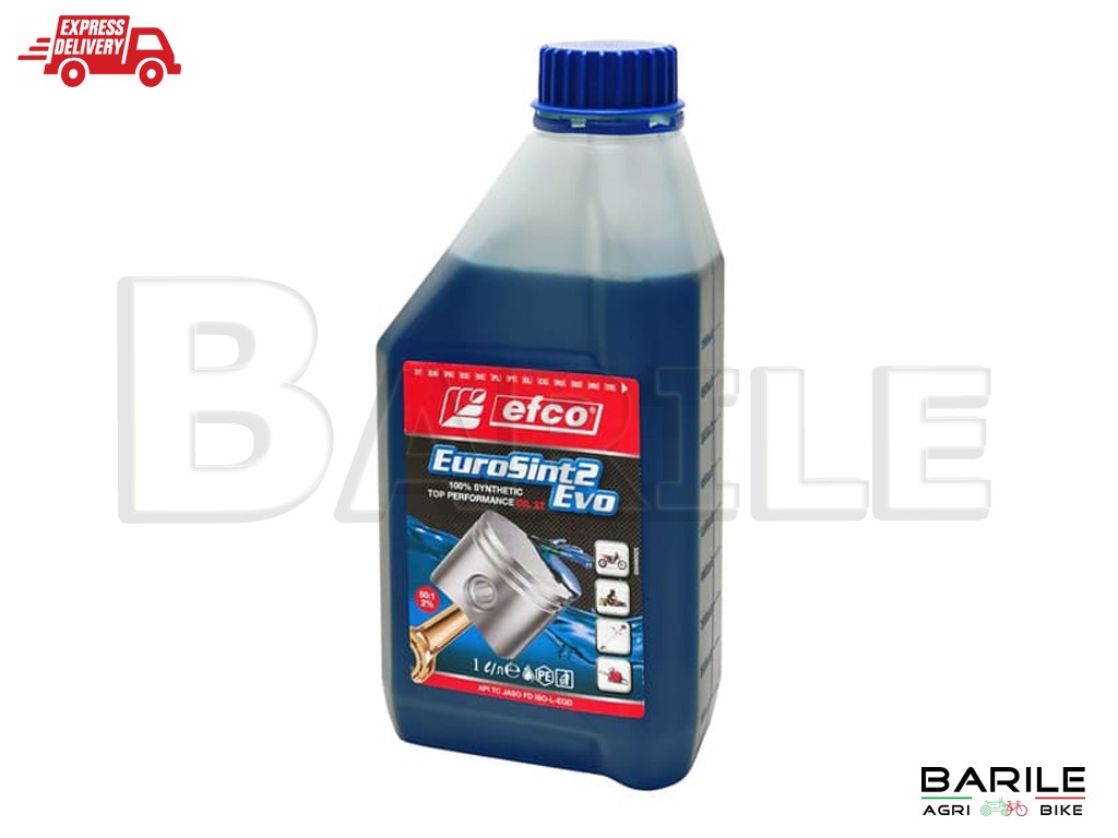 Tanica Olio EFCO EUROSINT 2 EVO Miscela Motore 2 Tempi 100% Sintetico 1 LITRO