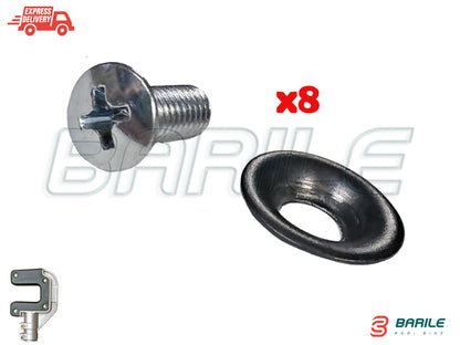 N°8 VITE + N°8 RONDELLA Gommino Scuotitore Olive ACTIVE M 60 - 70 ORIGINALE