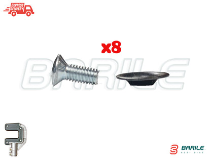 N°8 VITE + N°8 RONDELLA Gommino Scuotitore Olive ACTIVE M 60 - 70 ORIGINALE