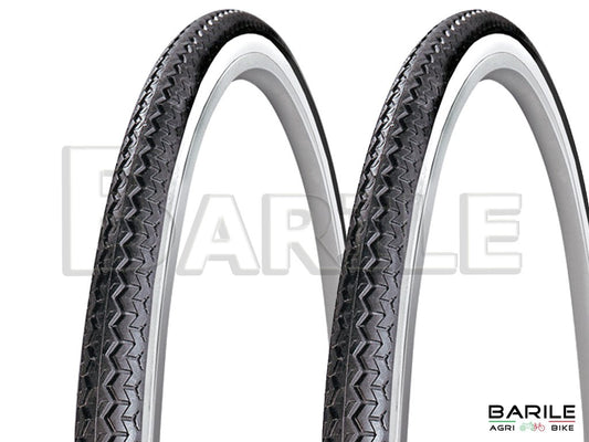 2 Copertone / Pneumatico Bici 26 x 1 - 1 / 2 ( 35 - 584 ) BIANCO / NERO MICHELIN