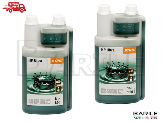 2 LITRO Olio STIHL HP ULTRA Miscela Motore 2 Tempi  Sintetico Con Dosatore