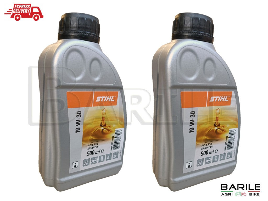 2 Olio Motore 4 Tempi Benzina STIHL SAE 10W-30 Motozappa - Rasaerba - Trattorino