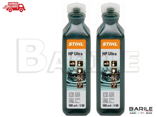 2 Olio STIHL HP ULTRA Miscela Motore 2 Tempi Sintetico  da 100 ML