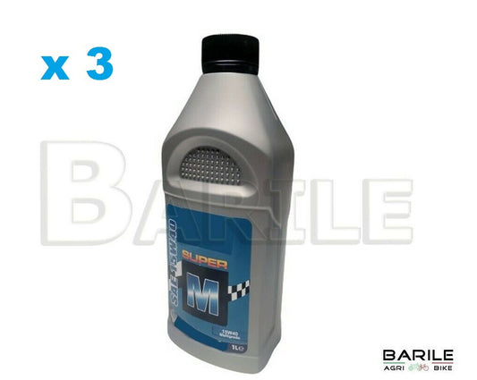 3 Litro Olio Motore 15 W - 40 Multigrado Benzina / Diesel Motozappa - Auto