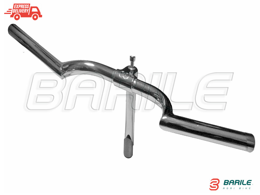 Manubrio CONDORINO Cromato in Acciaio Ø 22 Bici Fixed - Single Speed - Sport