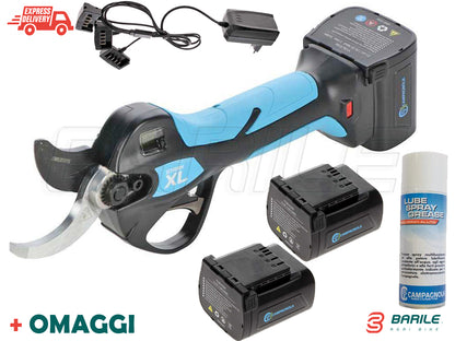 Forbice Elettrica CAMPAGNOLA STARK XL - Senza Filo - 3 Batterie - Taglio 38 mm