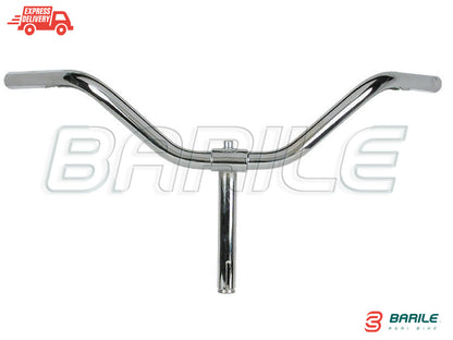 Manubrio PARMA ACCIAIO CROMATO Bici Torino - Sport - Olanda - City Bike NO Leve