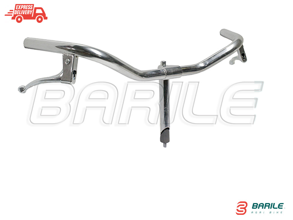 Manubrio Cromato in Acciaio Bici Ø 22,2 Olanda / Sport  24 " - 26 " - 28 "
