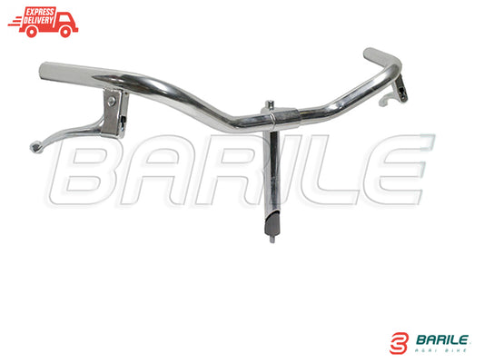 Manubrio Cromato in Acciaio Bici Ø 22,2 Olanda / Sport  24 " - 26 " - 28 "