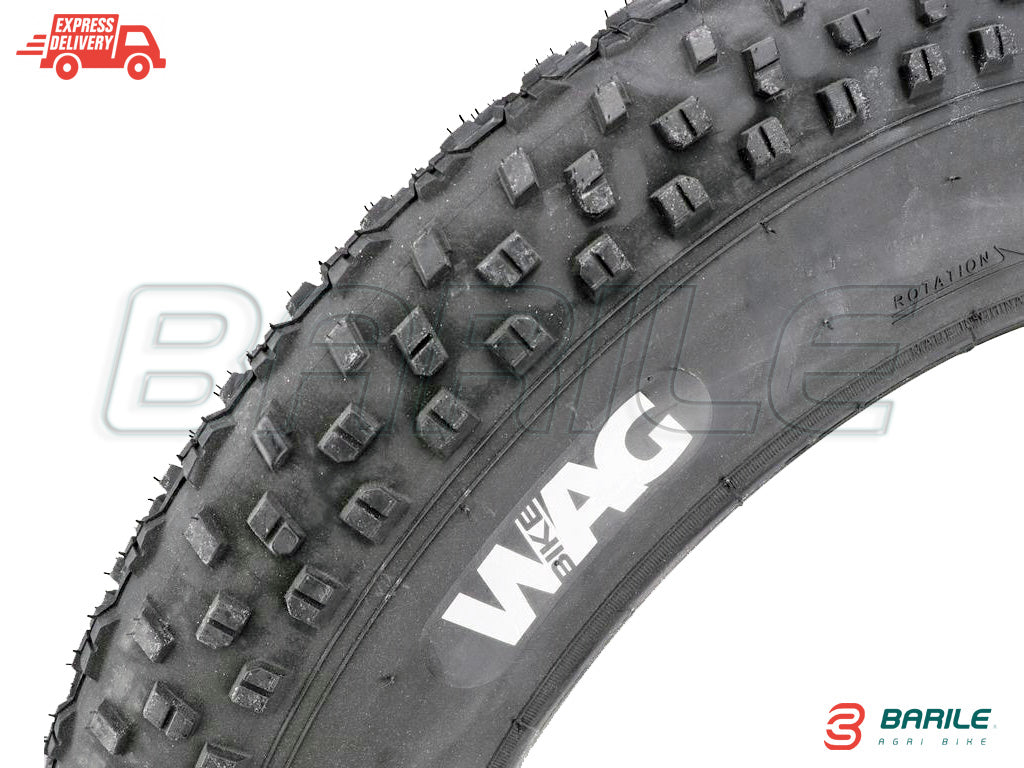 Copertone / Pneumatico 20 x 4.00 (100-406) Bici FAT BIKE - CUSTOM WAG Nero