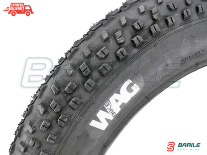 Copertone / Pneumatico 20 x 4.00 (100-406) Bici FAT BIKE - CUSTOM WAG Nero
