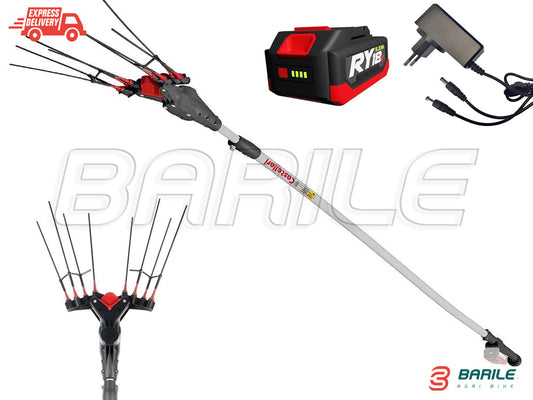 Abbacchiatore Olive Elettrico CASTELLARI VERTIGO L 18V (2,3 - 3,30 mt)  5,2 AH