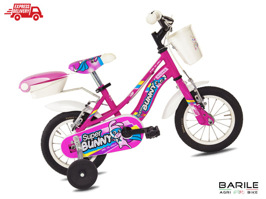 Bici MYLAND SUPER BUNNY 12" Bimba - Bambina Fucsia