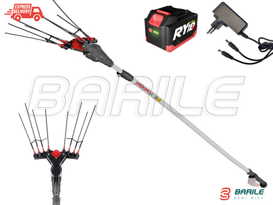 Abbacchiatore Olive Elettrico CASTELLARI VERTIGO L 18V (2,3 - 3,30 mt)  7,8 AH