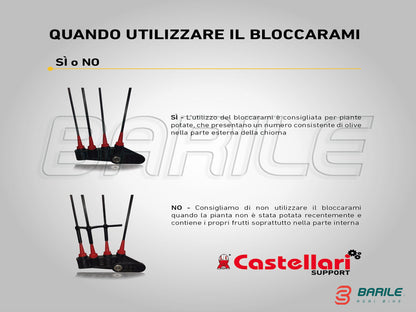 Abbacchiatore Olive Elettrico CASTELLARI VERTIGO L 18V (2,3 - 3,30 mt)  NUDO