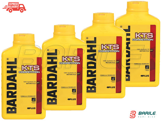 4 LT Olio / Lubrificante Miscela 2T BARDAHL KTS 100% Sintetico