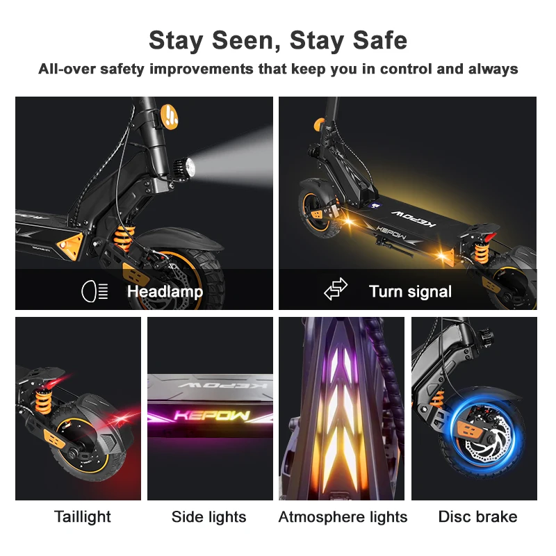 Monopattino elettrico KEPOW D3 - K3 con motore da 800 Watt