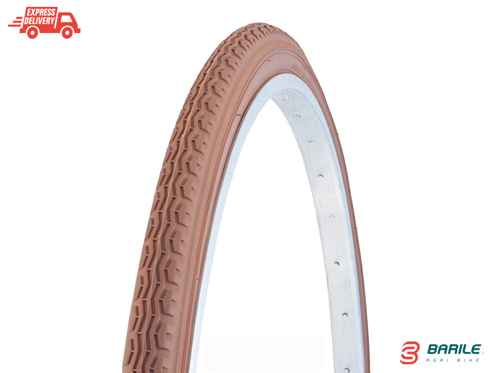 Copertone / Pneumatico 26 x 1 - 3 / 8 ( 37 - 590 ) Marrone Bici City - Olanda
